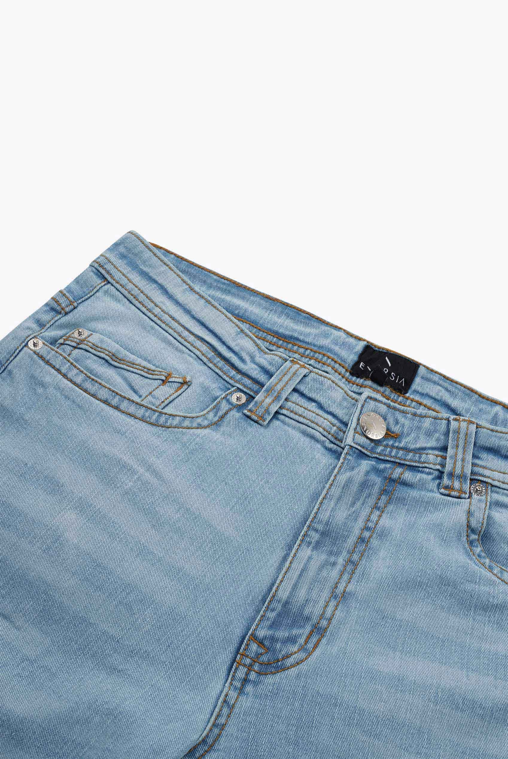 Mens Cotton Blend Slim Fit Jeans