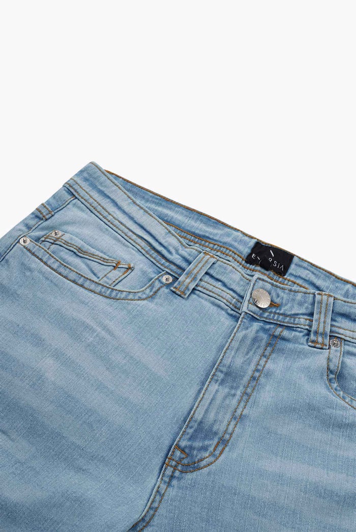 Mens Cotton Blend Slim Fit Jeans