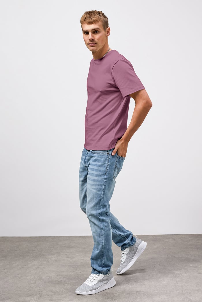 Mens Cotton Blend Slim Fit Jeans
