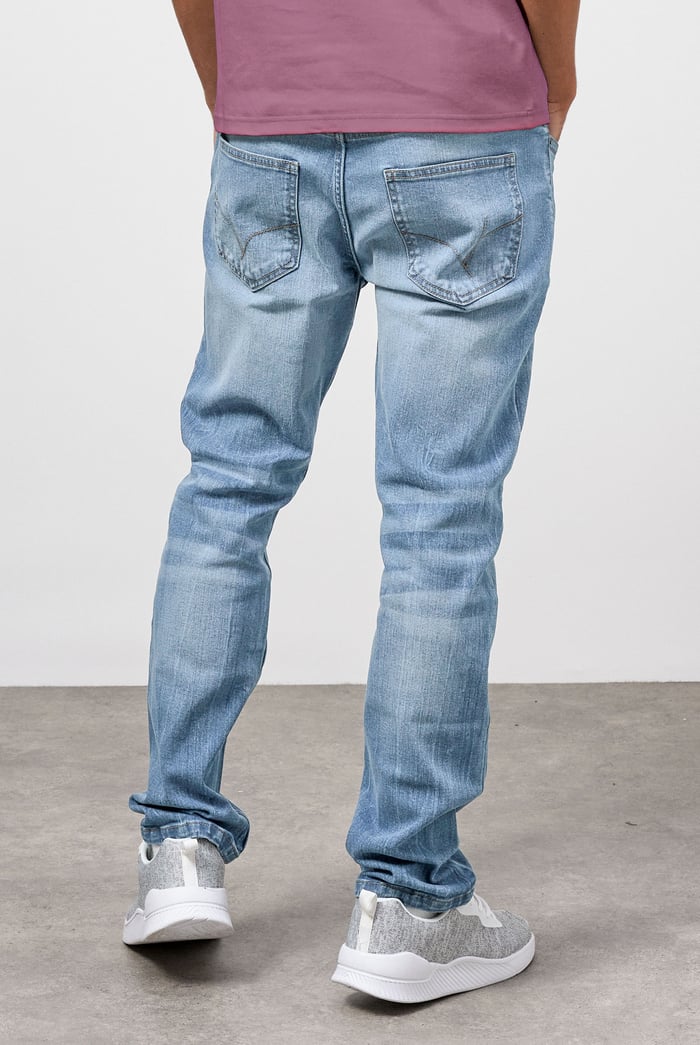 Mens Cotton Blend Slim Fit Jeans
