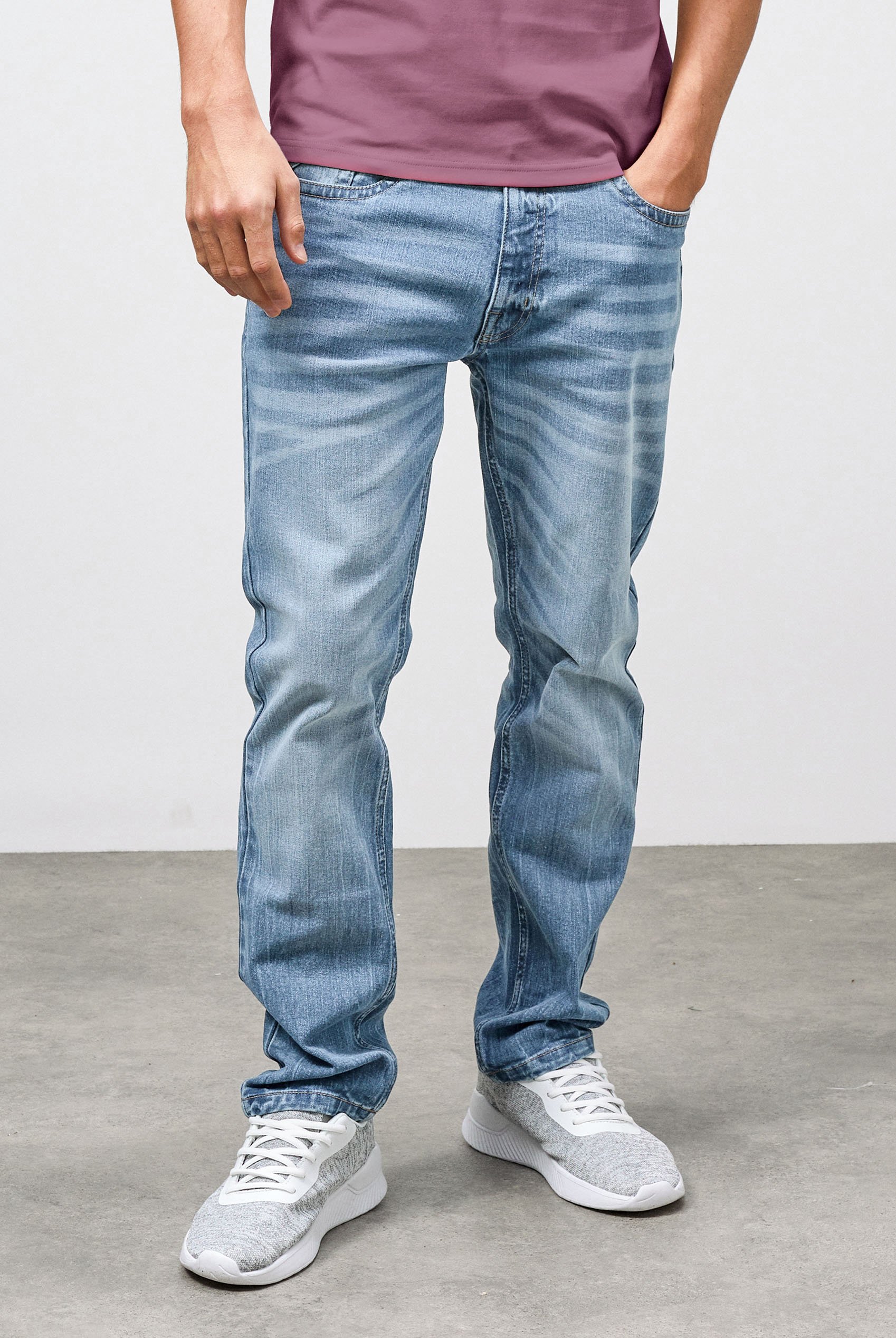 Mens Cotton Blend Slim Fit Jeans