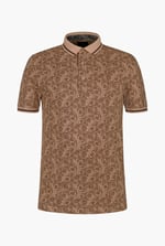 Turtle Shell Inspired Short Sleeves Polo Shirt
