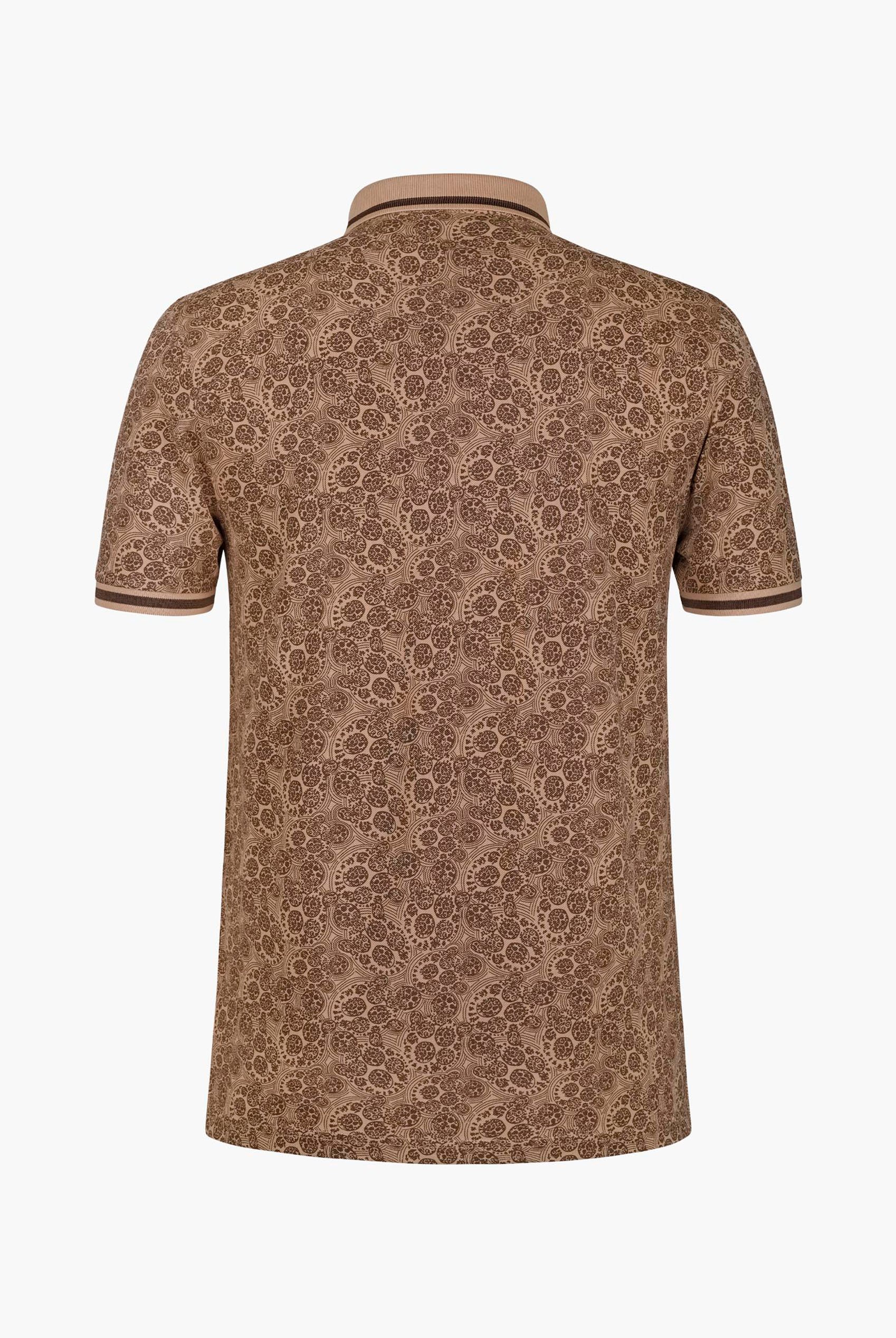 Turtle Shell Inspired Short Sleeves Polo Shirt