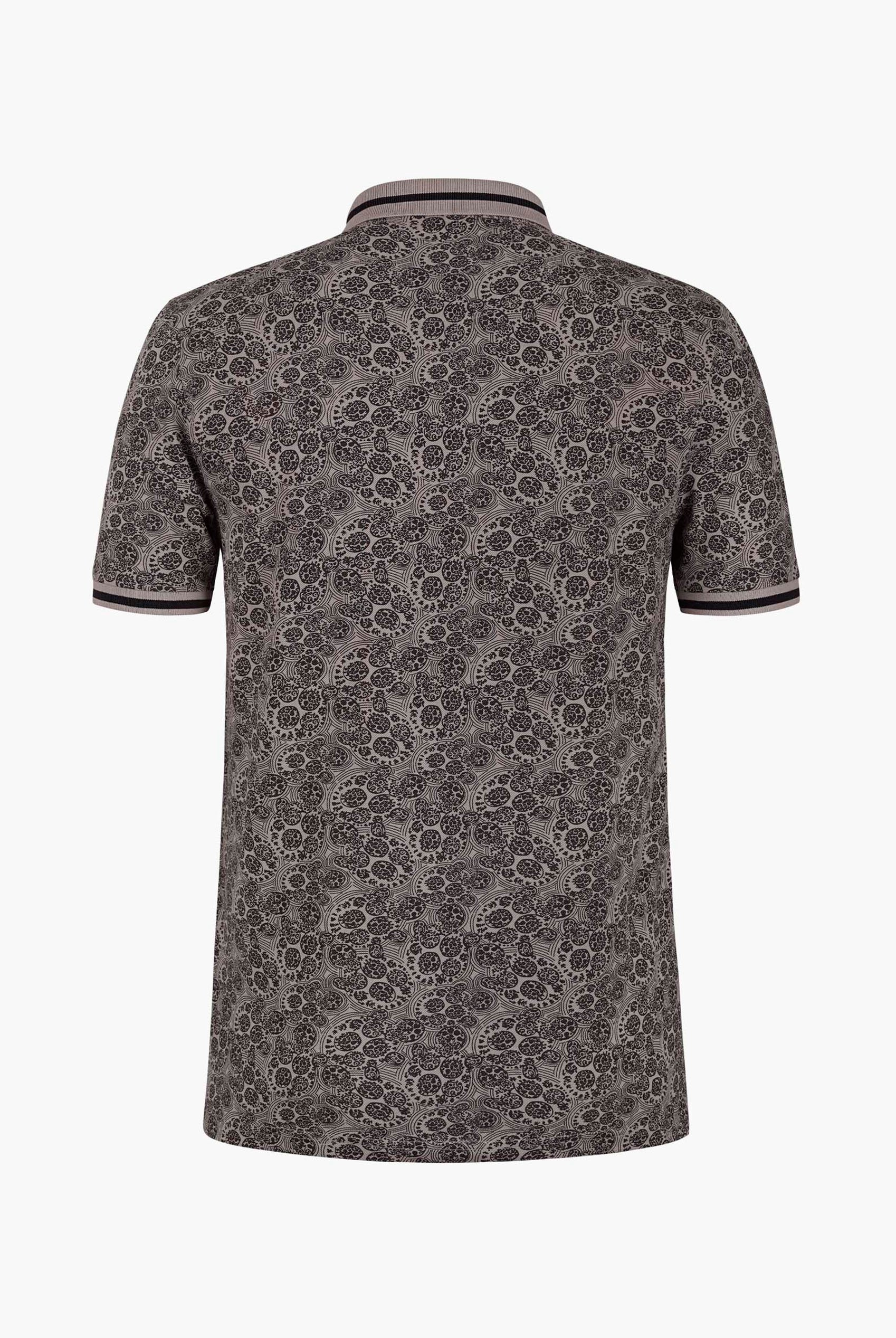 Turtle Shell Inspired Short Sleeves Polo Shirt