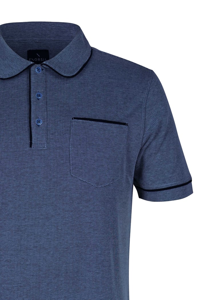 Cotton Jersey Club Collar Polo