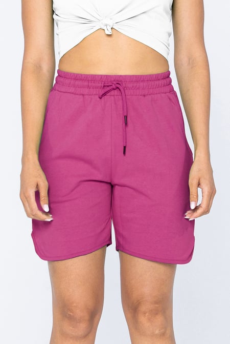 Red Comfort Fit Walking Shorts