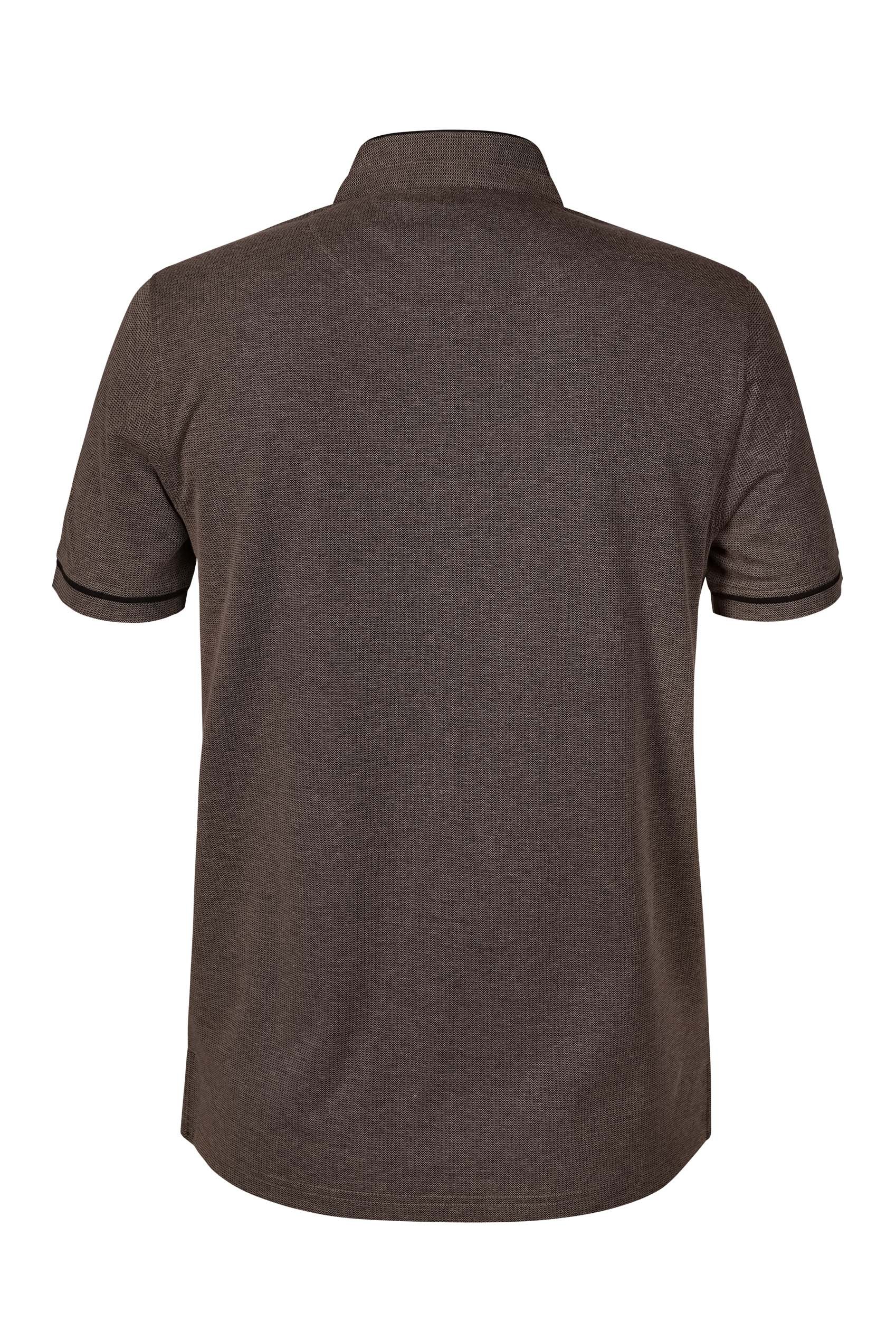 Band Collar Interlock Polo Shirt