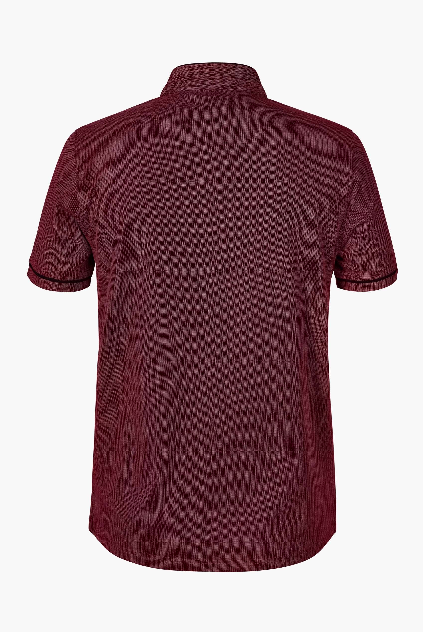 Band Collar Interlock Polo Shirt