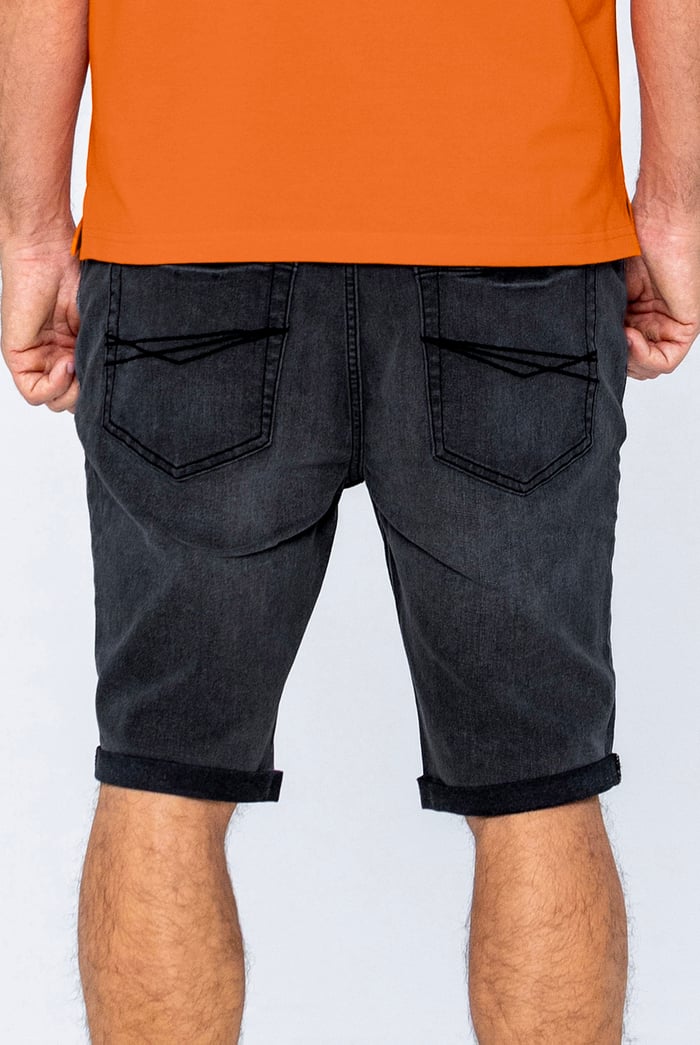 Skinny Stretch Denim Shorts