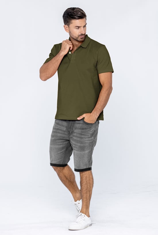 Skinny Stretch Denim Shorts