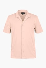 Mens Revere Collar Short Sleeve Jersey Shirt