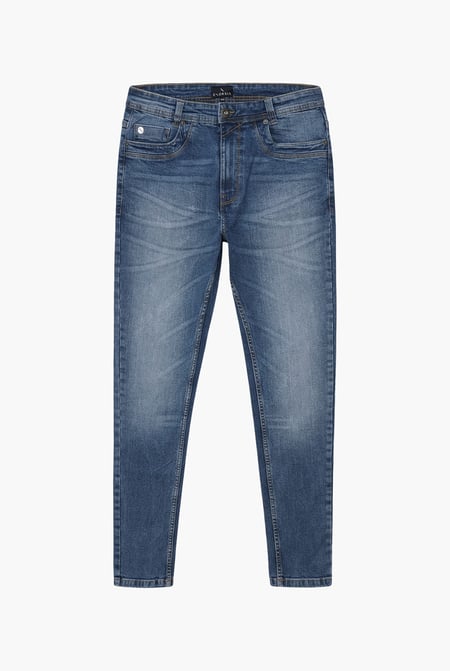 Mid Blue Stretch Skinny Fit Jeans