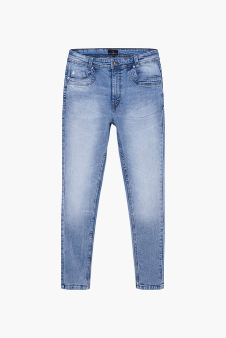 Light Blue Stretch Skinny Fit Jeans