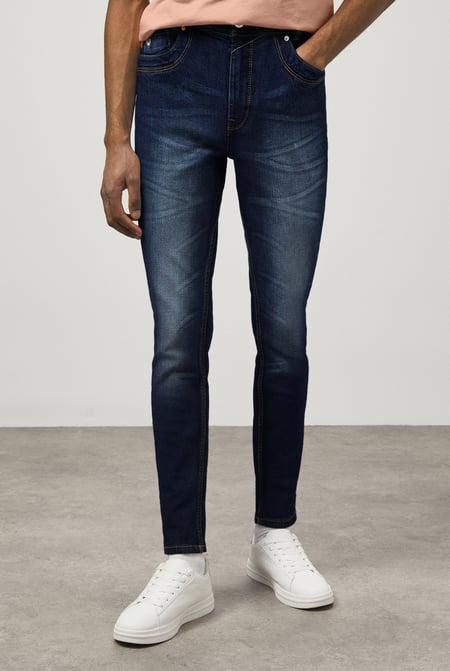 Light Blue Stretch Skinny Fit Jeans