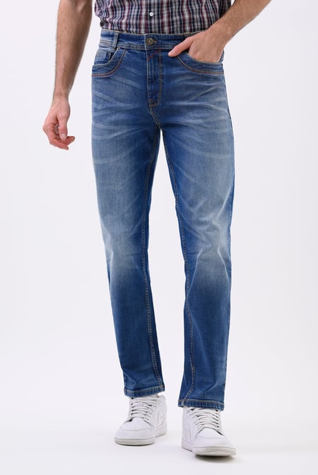 Deep Blue Enorsia Authentic Straight Leg Jeans
