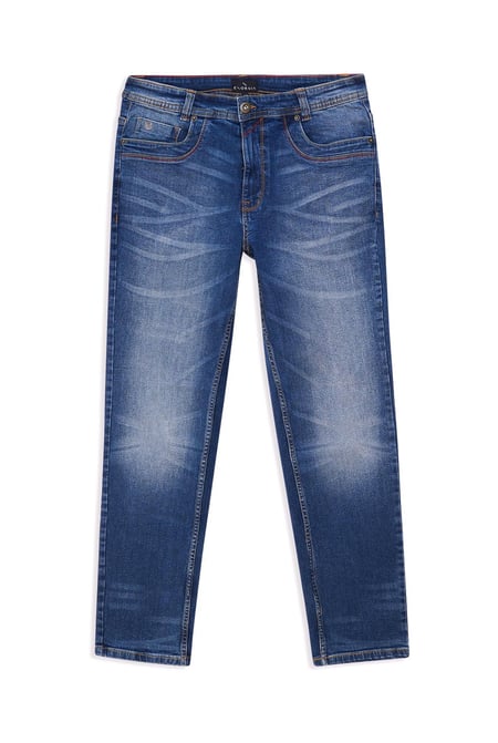 Mid Blue Enorsia Authentic Straight Leg Jeans