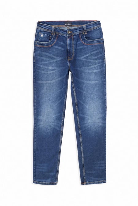 Deep Blue Enorsia Authentic Straight Leg Jeans