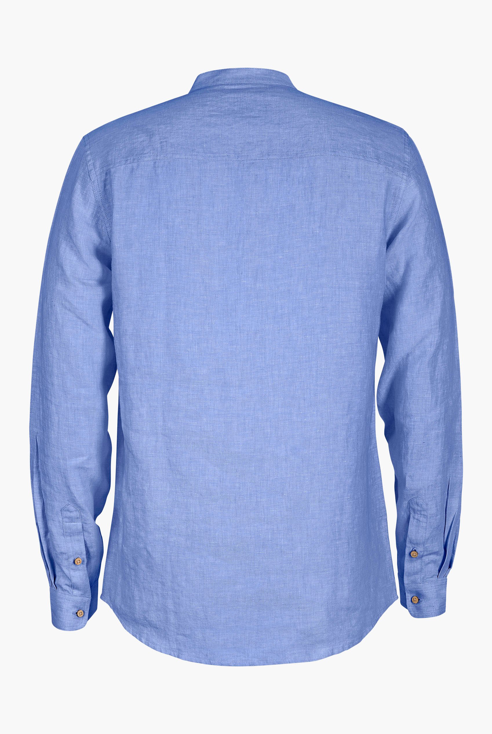 Band Collar Linen Shirt