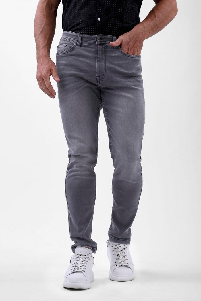 Grey Soft Touch Slim Stretch Jeans