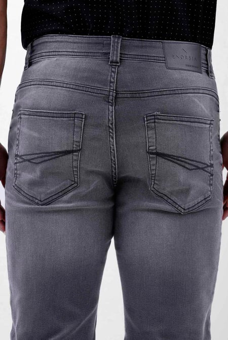 Mid Gray Grey Soft Touch Slim Stretch Jeans