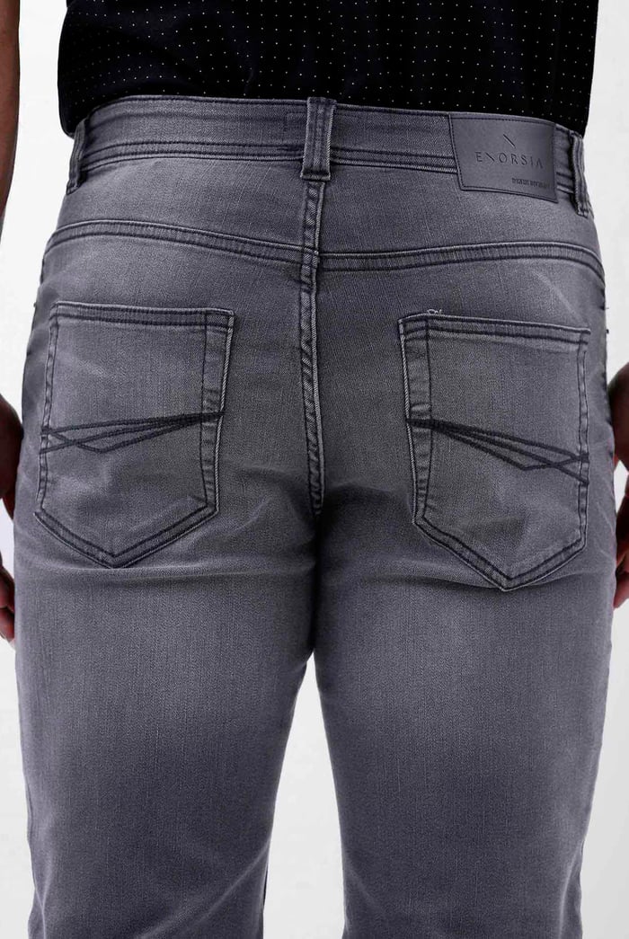 Grey Soft Touch Slim Stretch Jeans