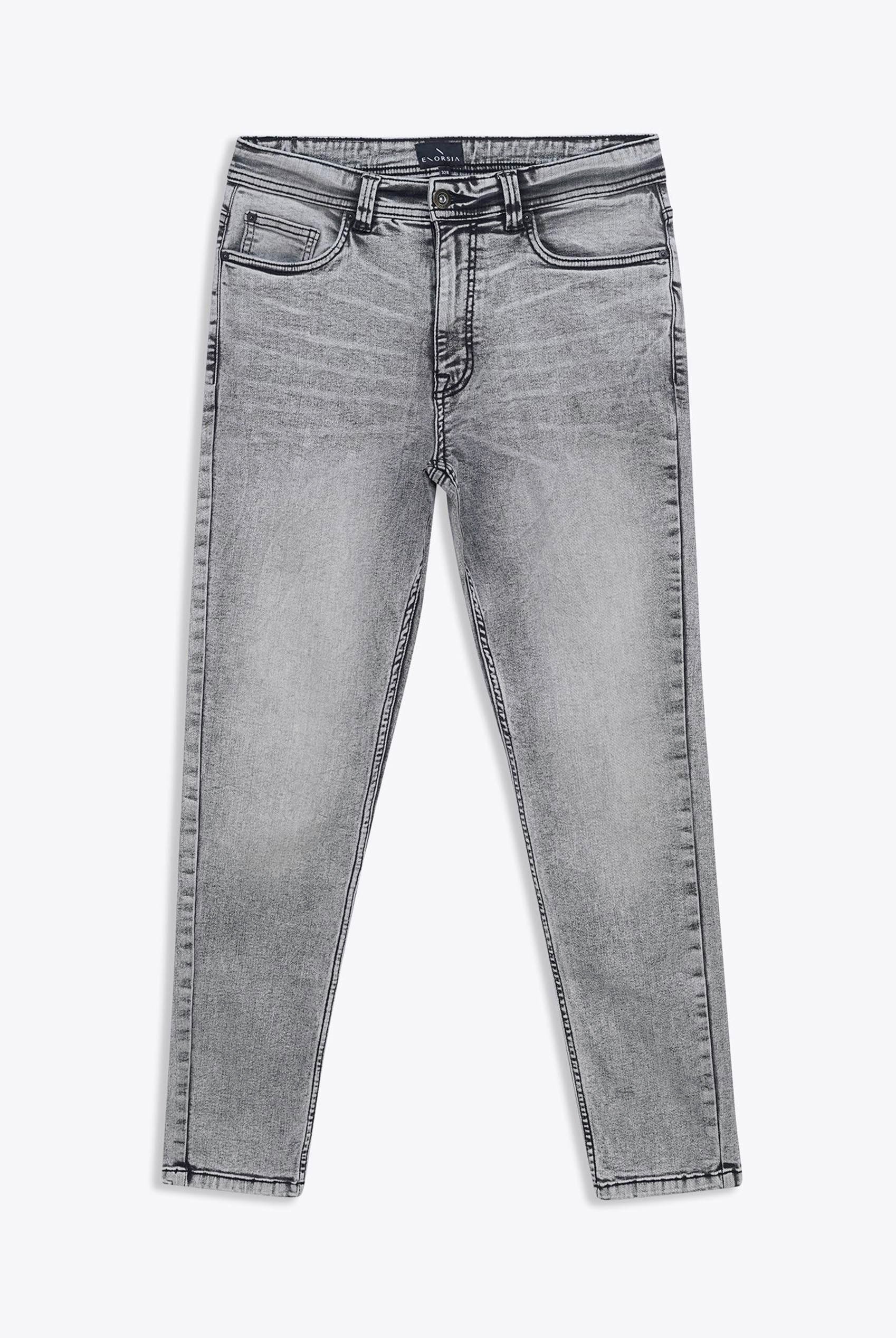 Grey Soft Touch Slim Stretch Jeans