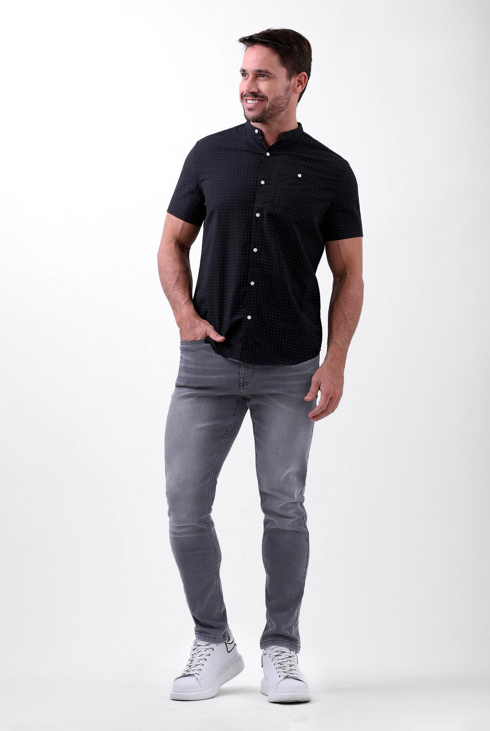 Grey Soft Touch Slim Stretch Jeans