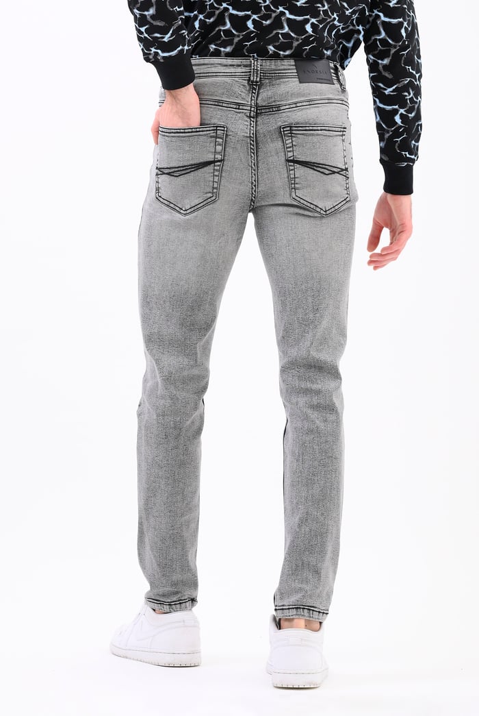 Grey Soft Touch Slim Stretch Jeans