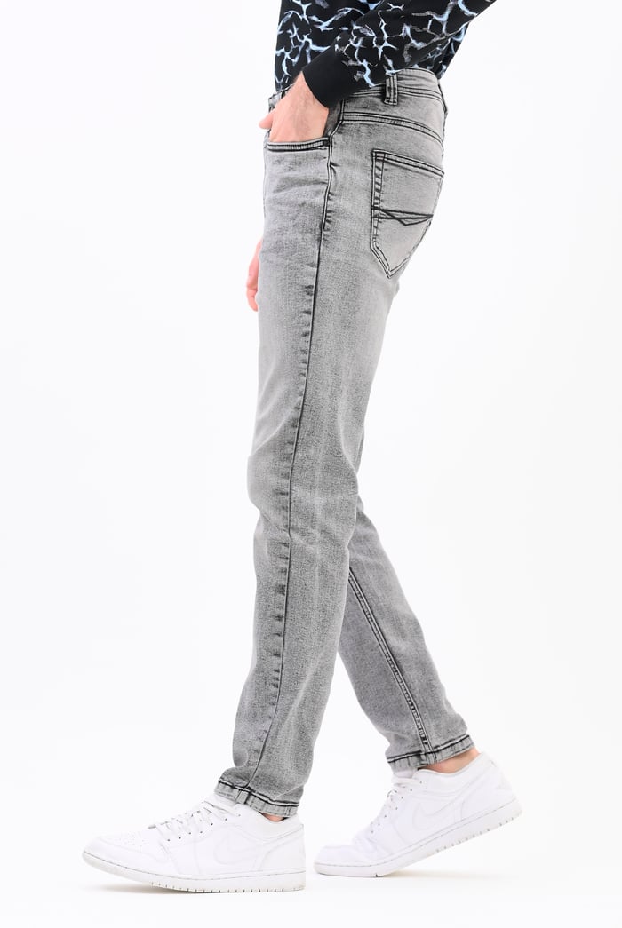 Grey Soft Touch Slim Stretch Jeans