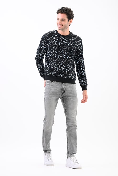 Mid Gray Grey Soft Touch Slim Stretch Jeans