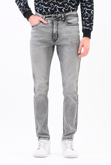 light Gray Grey Soft Touch Slim Stretch Jeans