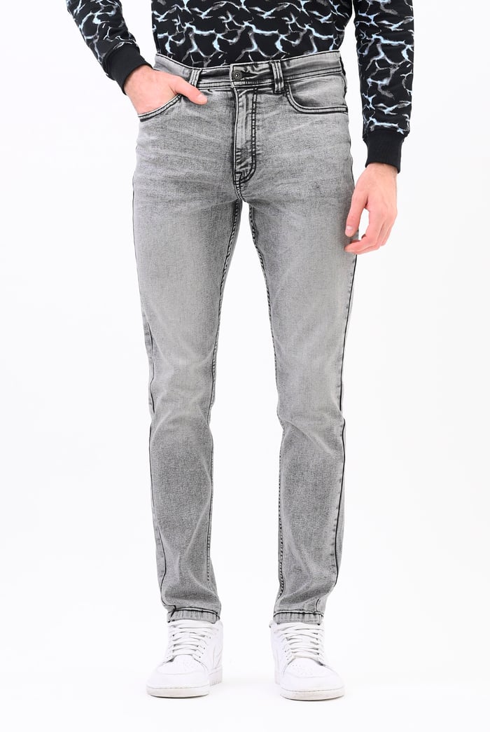 Grey Soft Touch Slim Stretch Jeans