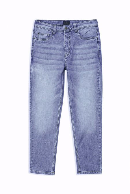 Light Blue Comfort Stretch Straight Fit Jeans