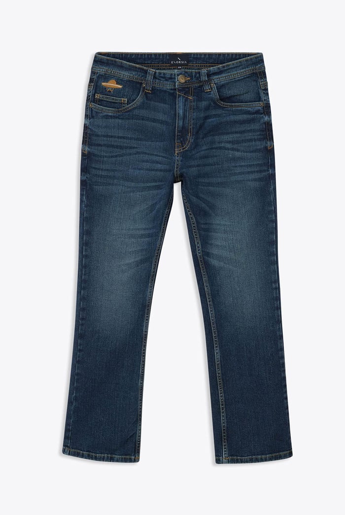 Vintage Deep Wash Bootcut Jeans