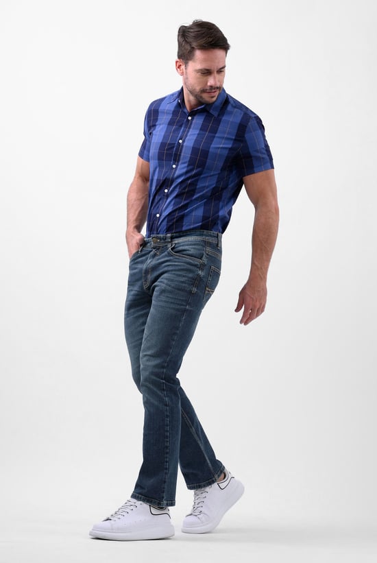 Vintage Deep Wash Bootcut Jeans