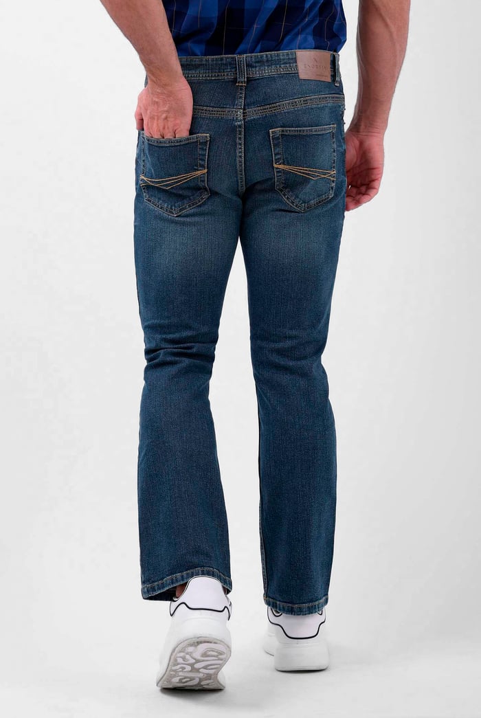 Vintage Deep Wash Bootcut Jeans