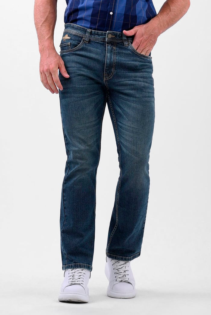 Vintage Deep Wash Bootcut Jeans