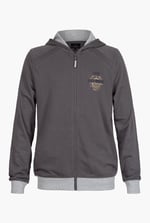 Mens Wave Full Zip  Contrast Hoodie
