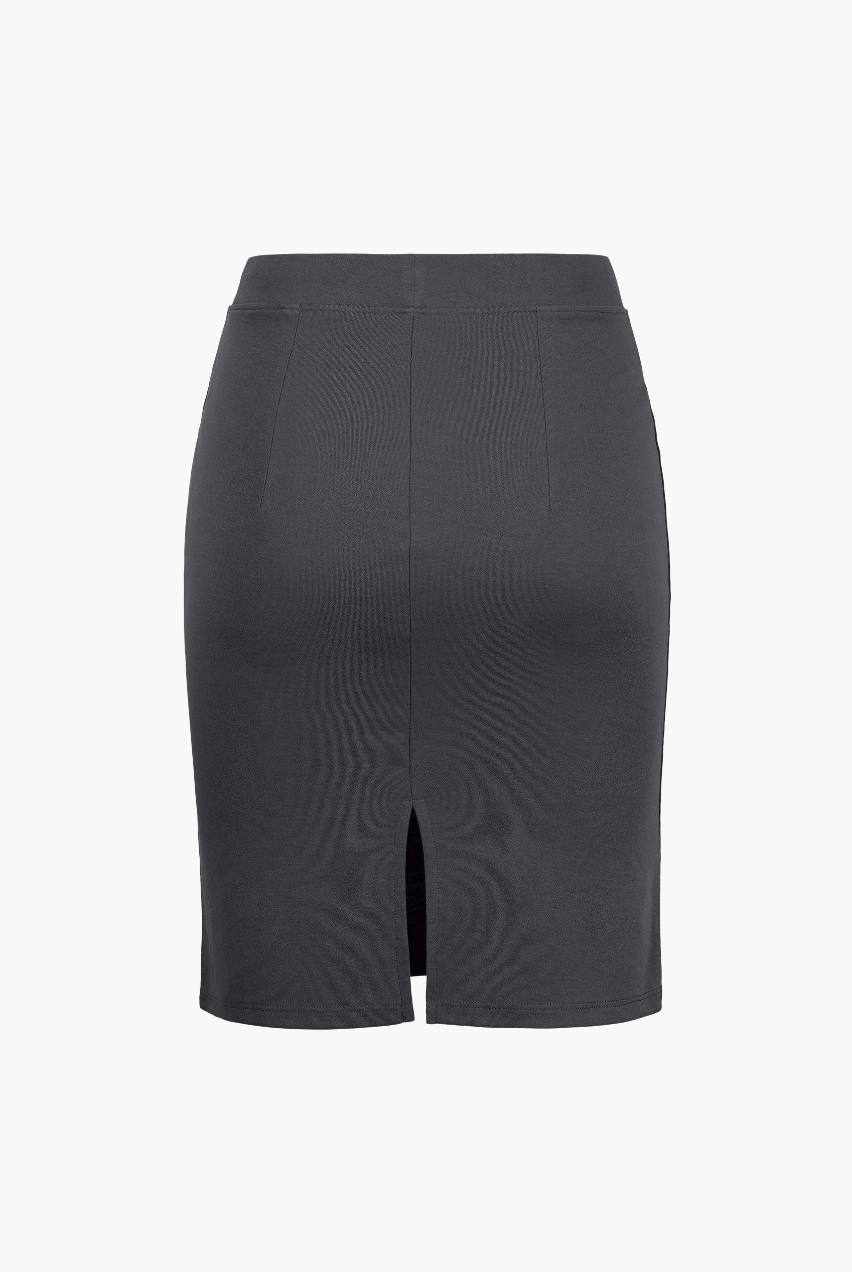 Pull On Stretch Elastic Waist Pencil Skirt