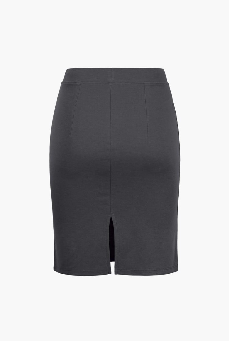Pull On Stretch Elastic Waist Pencil Skirt