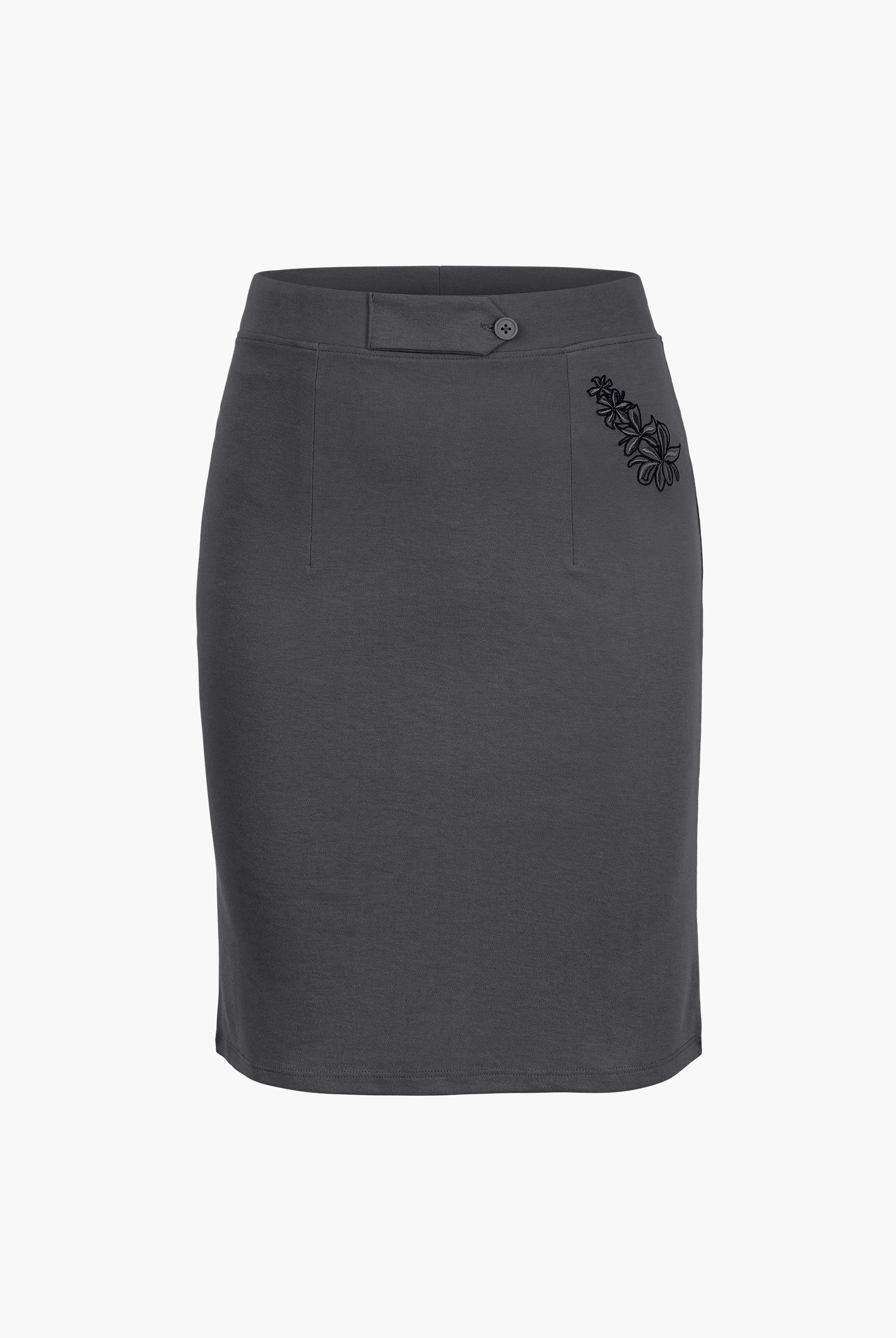 Pull On Stretch Elastic Waist Pencil Skirt