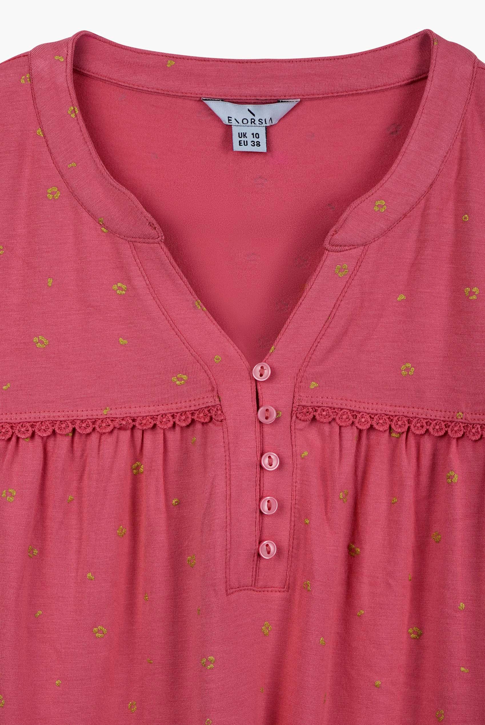 Golden Printed cap sleeve Jersey tops