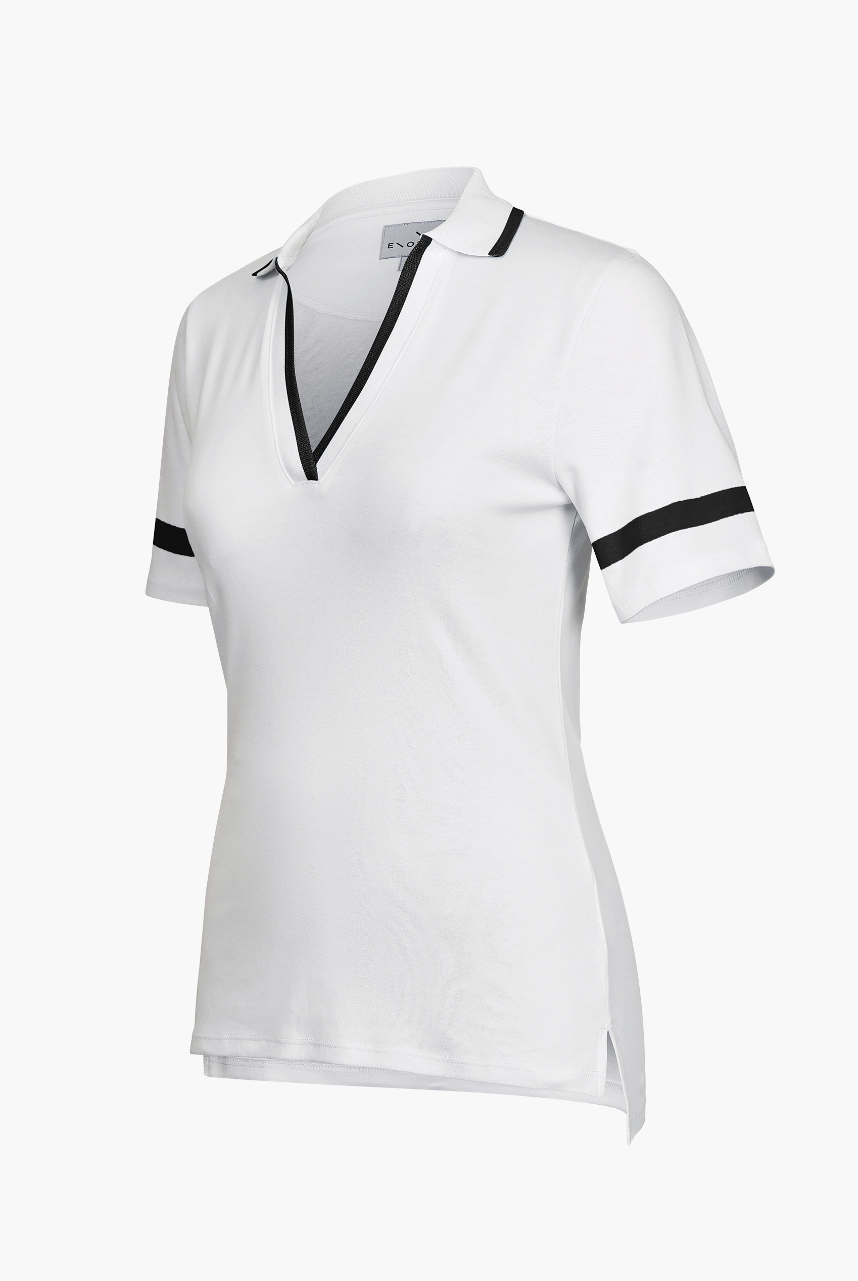 Cornelia stripe  Short Sleeve Polo Shirt