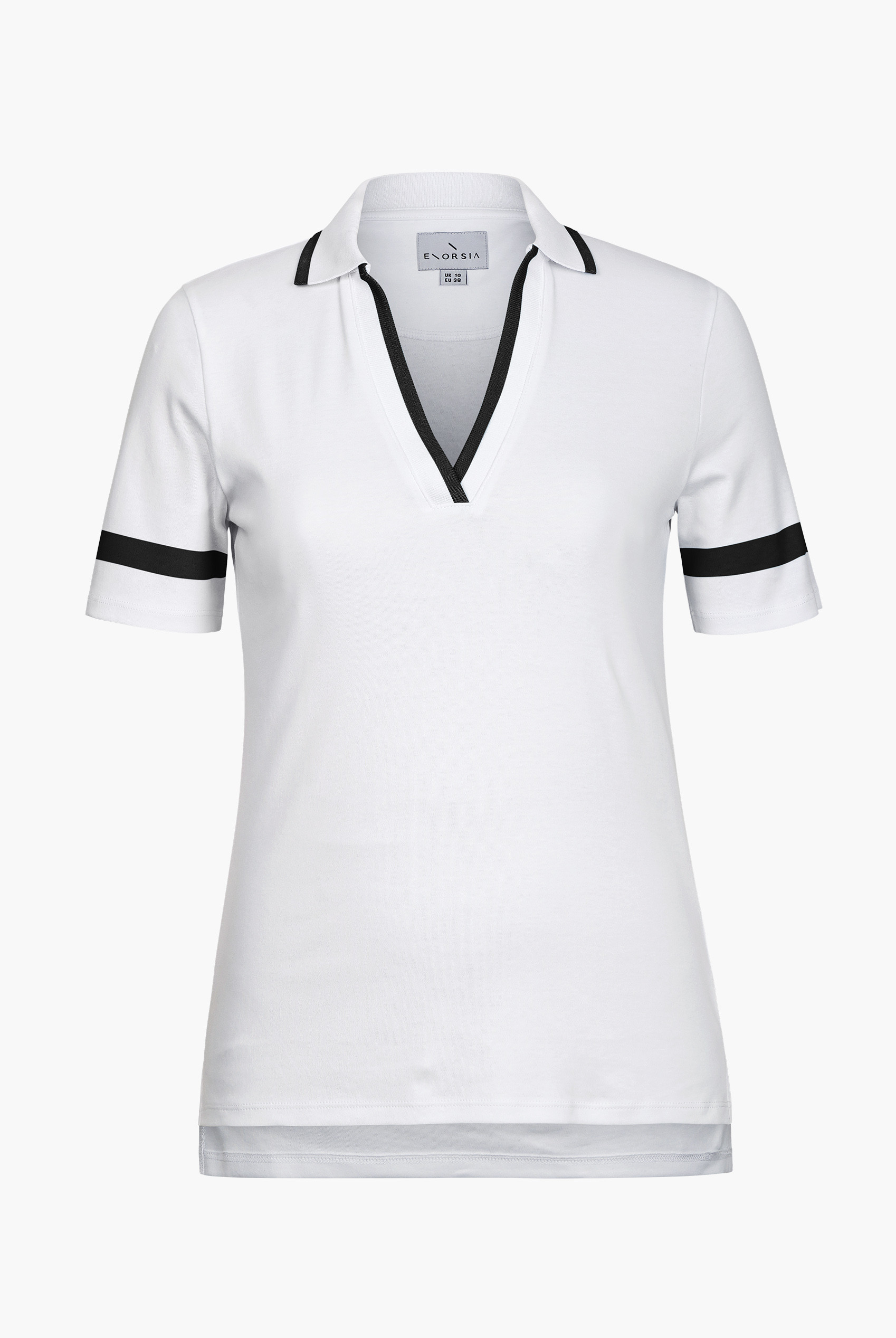 Cornelia stripe  Short Sleeve Polo Shirt