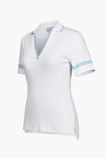 Cornelia stripe  Short Sleeve Polo Shirt