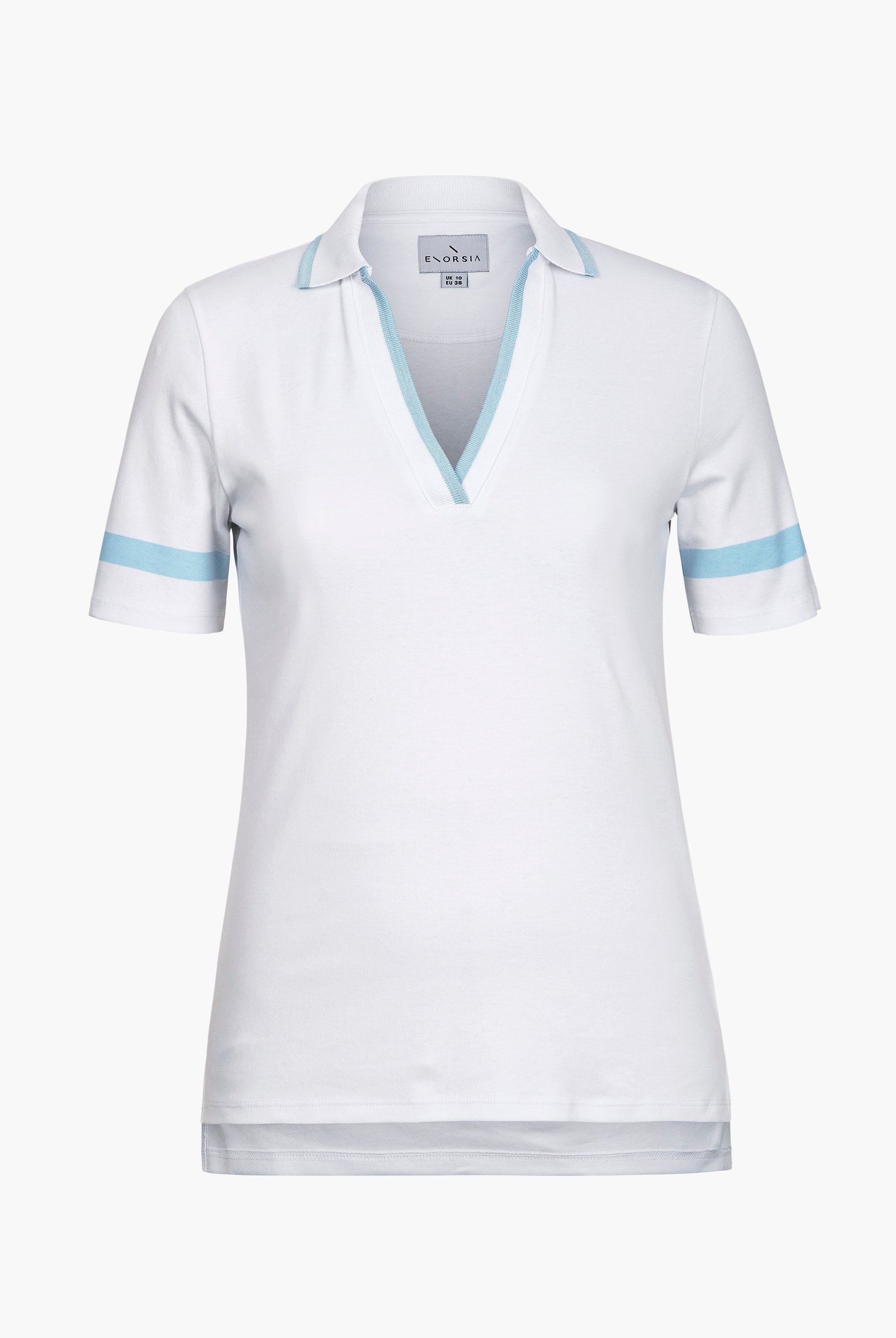 Cornelia stripe  Short Sleeve Polo Shirt