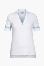 Cornelia stripe  Short Sleeve Polo Shirt
