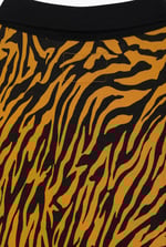 Zebra Print Short Sleeve Polo Shirt