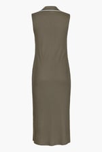 Brooke Sleeveless Contrast Rib Jersey Dress