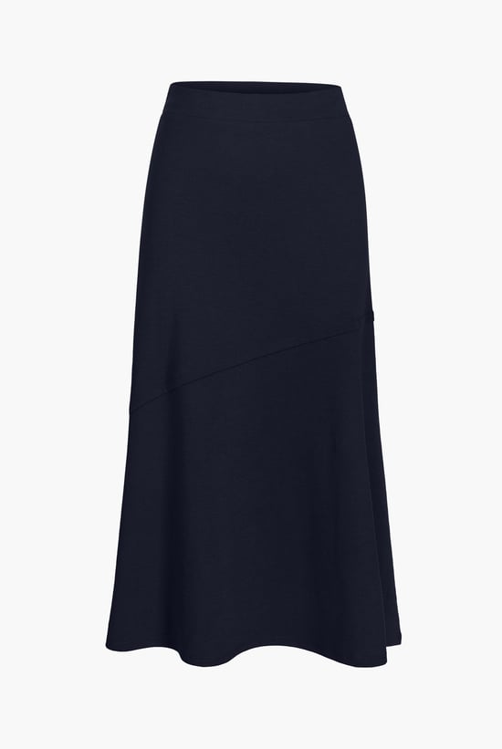 Classic Seam Detail Jersey Skirt